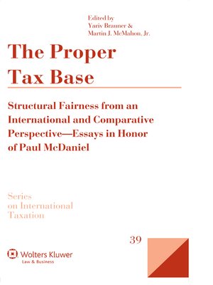 cover image of The Proper Tax Base